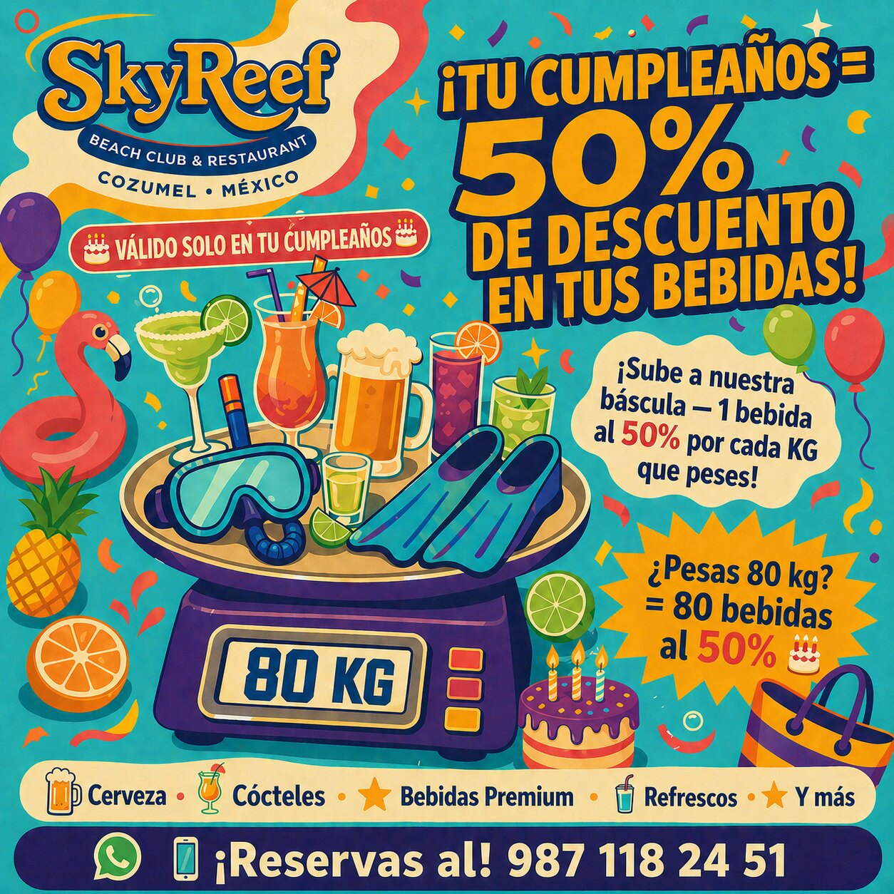 Promo cumpleañeros SkyReef