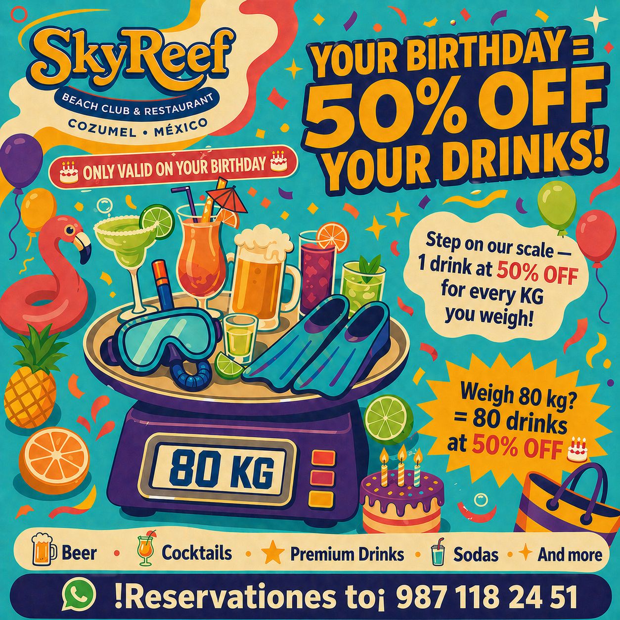 Birthday promo SkyReef
